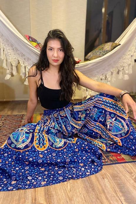 Pantalon Hippie Azul