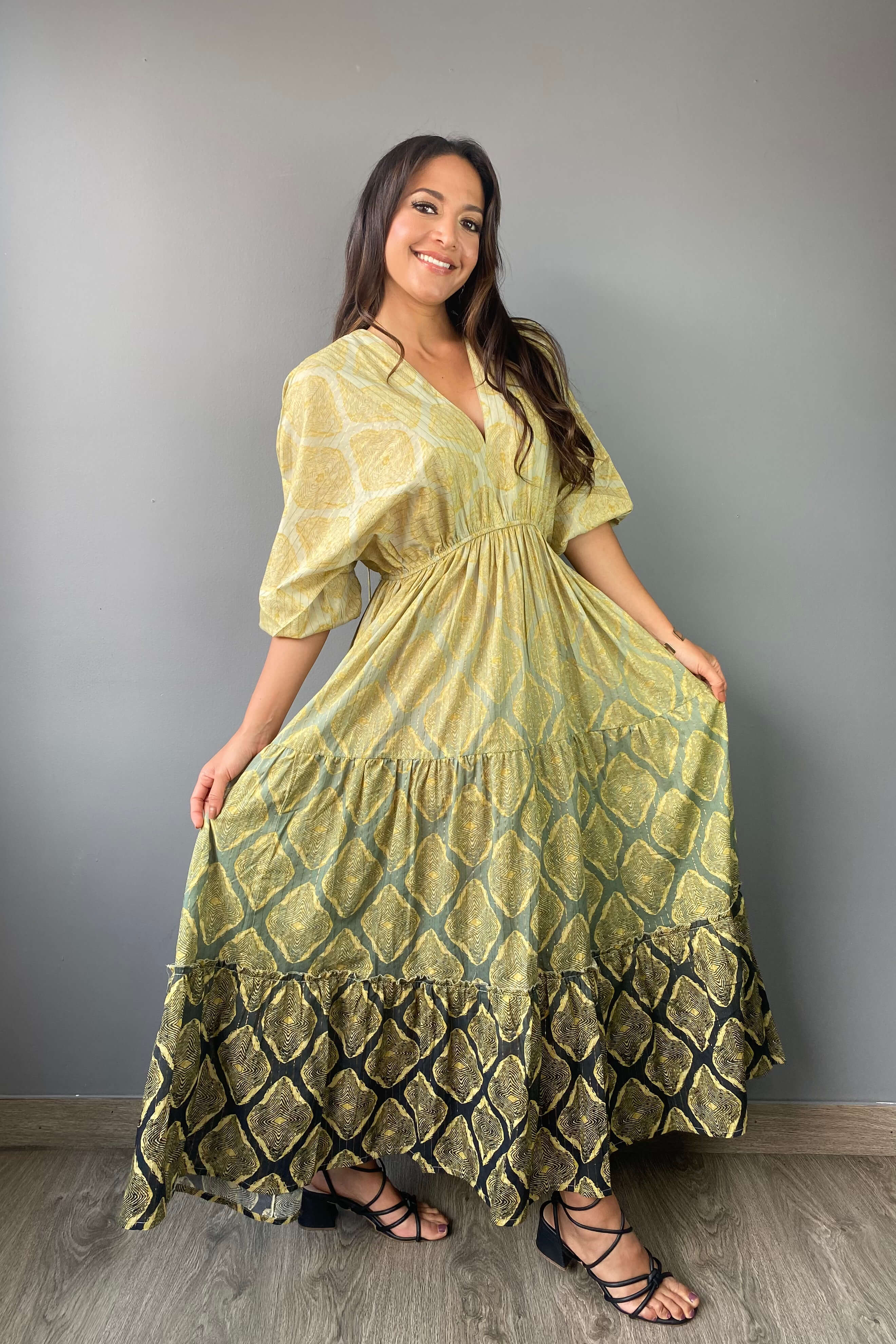 Vestido Kaftan Verde