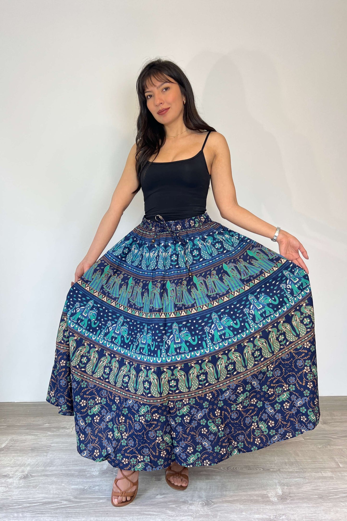 Falda Larga Azul ENVIO GRATIS