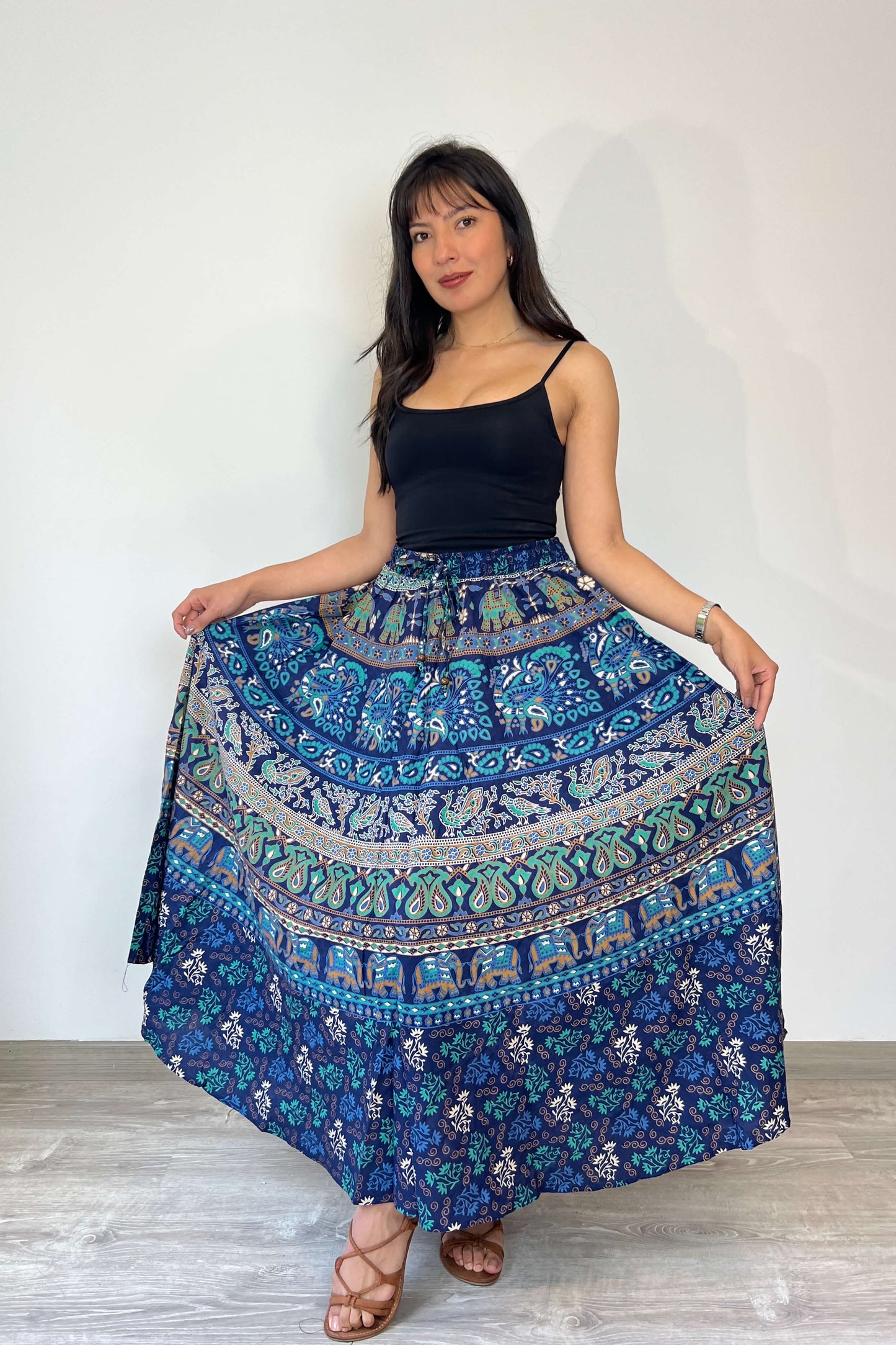 Falda Larga Azul ENVIO GRATIS