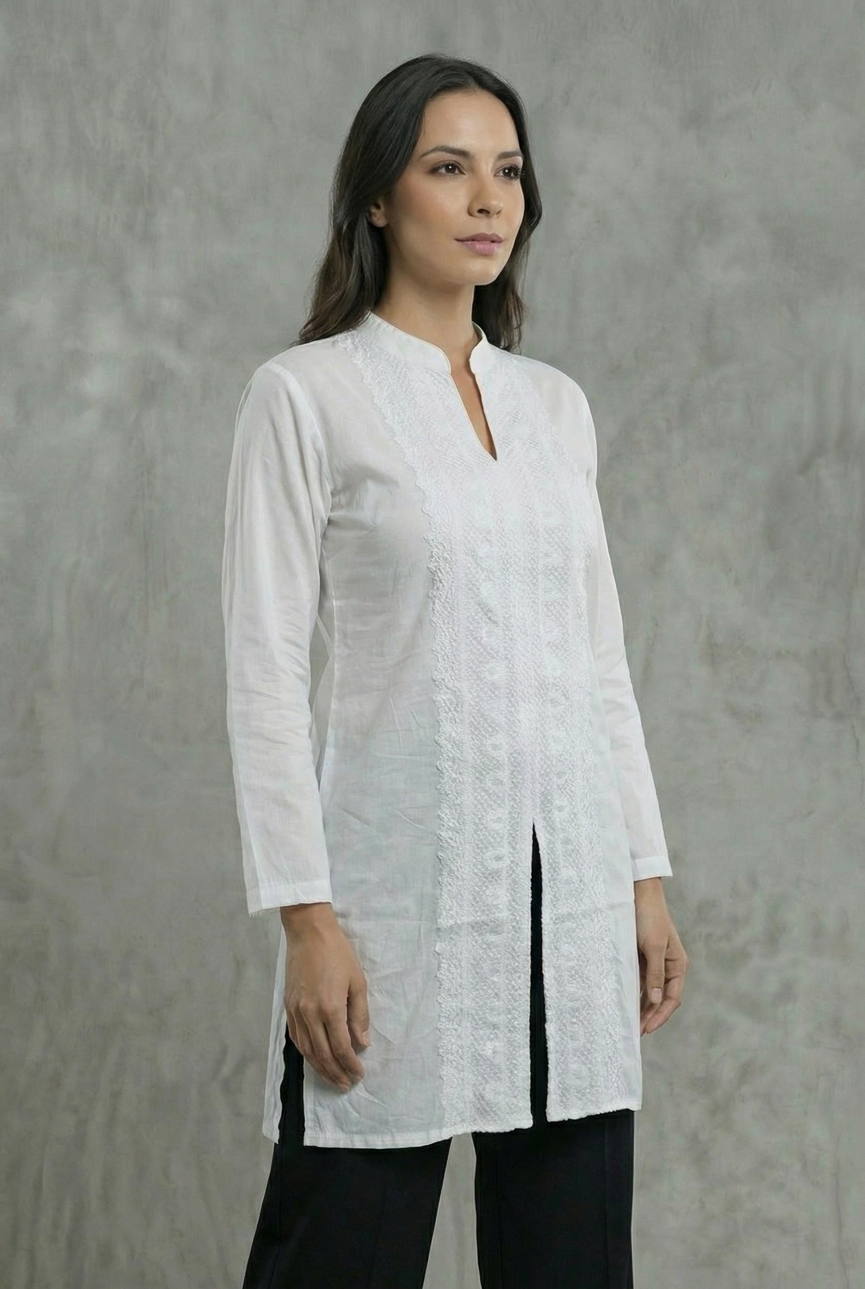 Bluson Blanco Bordado