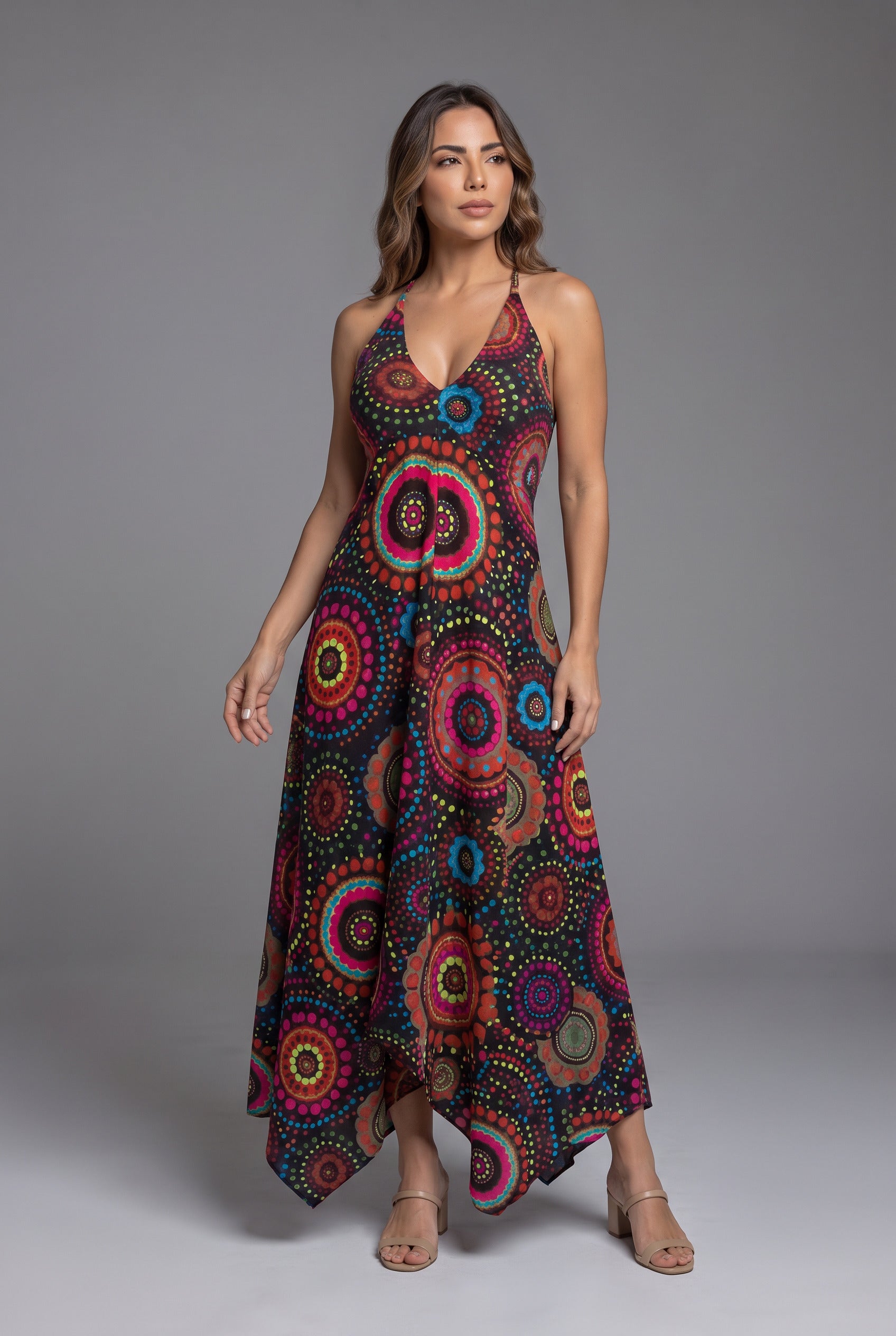 Vestido Boho Mandala Negro