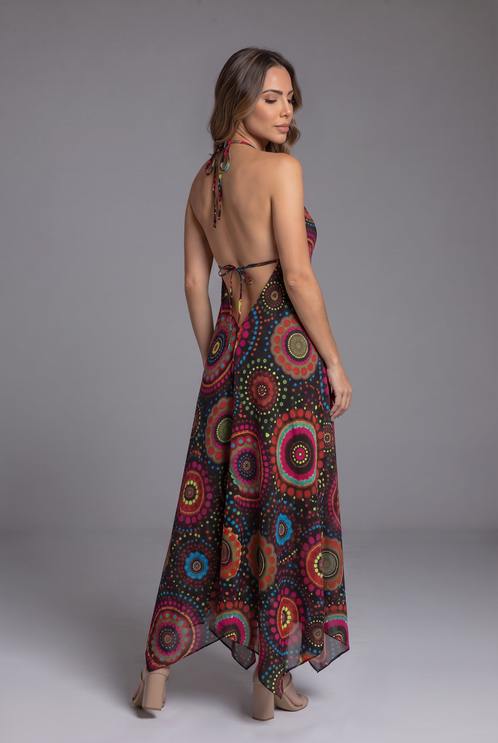 Vestido Boho Mandala Negro