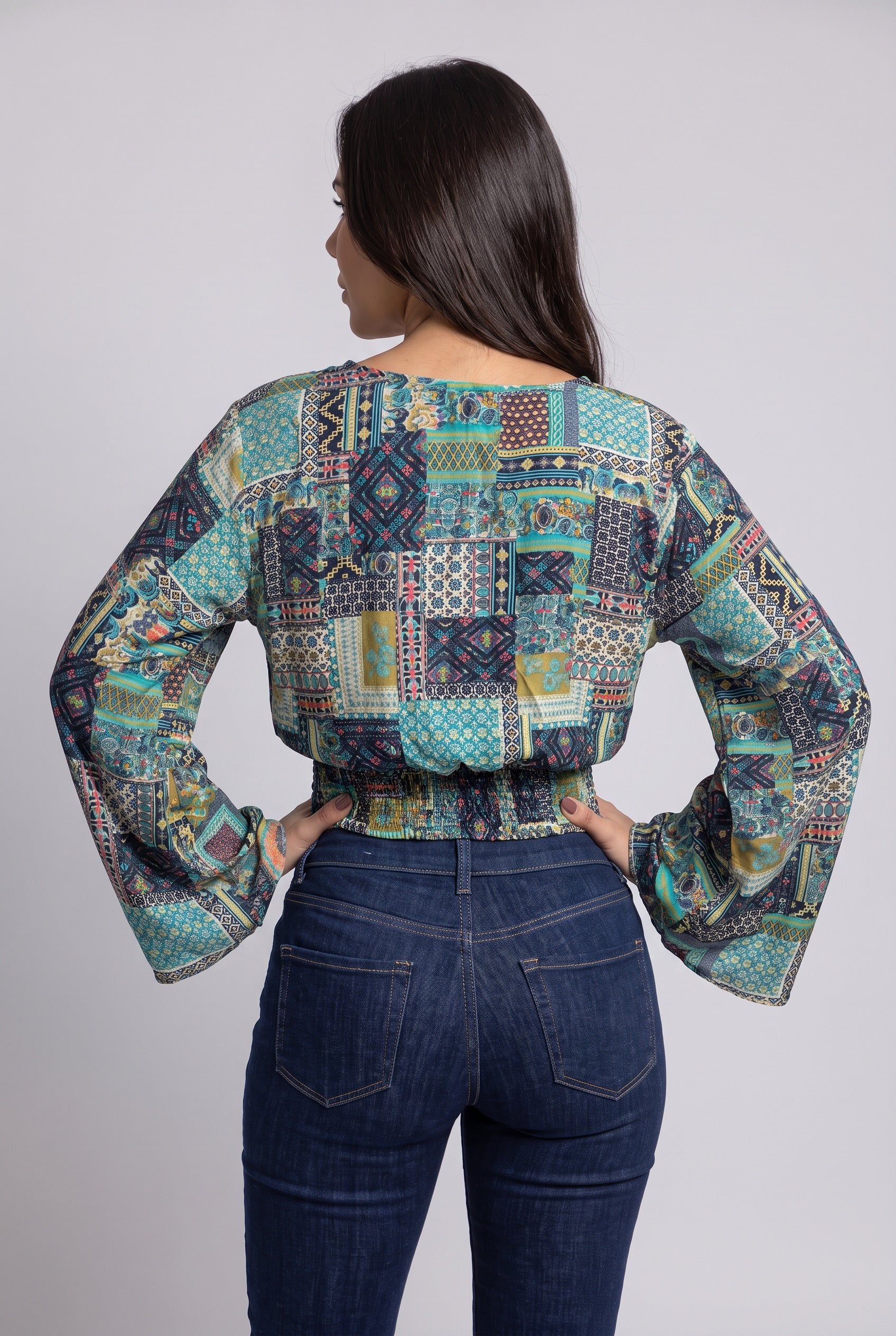 Blusa Boho Verde - Seleno Shop