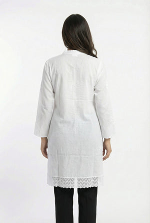 Bluson Blanco Bordado - Seleno Shop