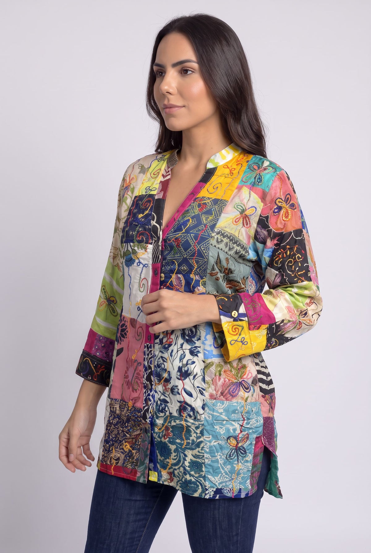 Bluson Patchwork Talla L - Seleno Shop