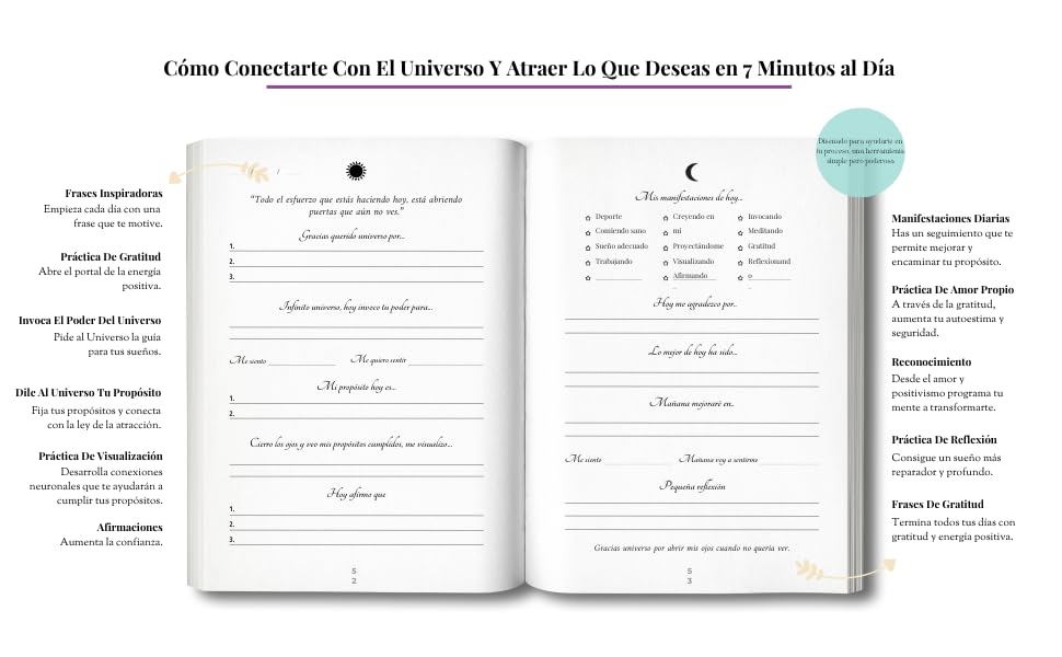 Diario de Manifestación para Mujeres - Diálogos con el Universo - Seleno Shop