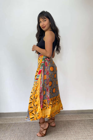 Falda Doble Faz Seda - Seleno Shop