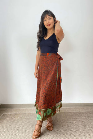 Falda Doble Faz Seda - Seleno Shop