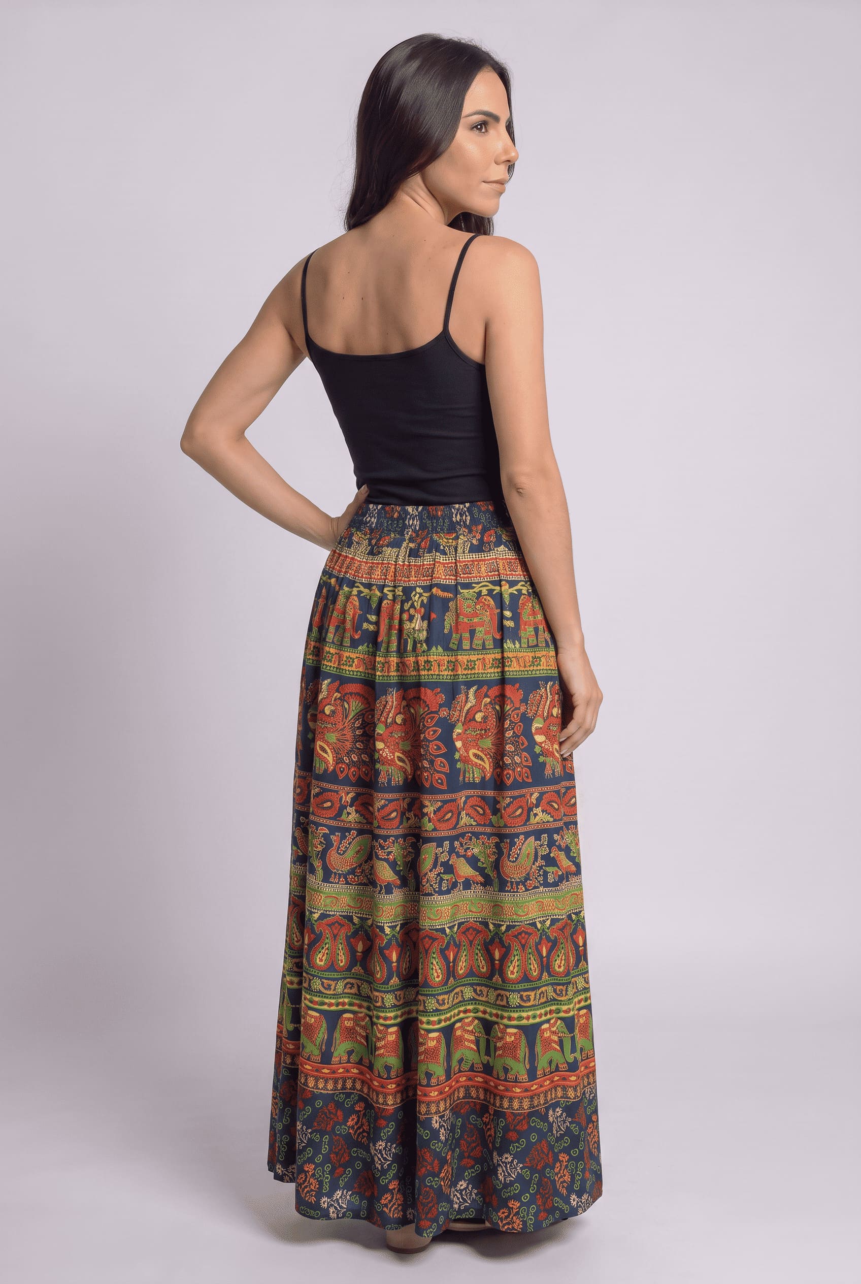 Falda Larga Verde - Seleno Shop
