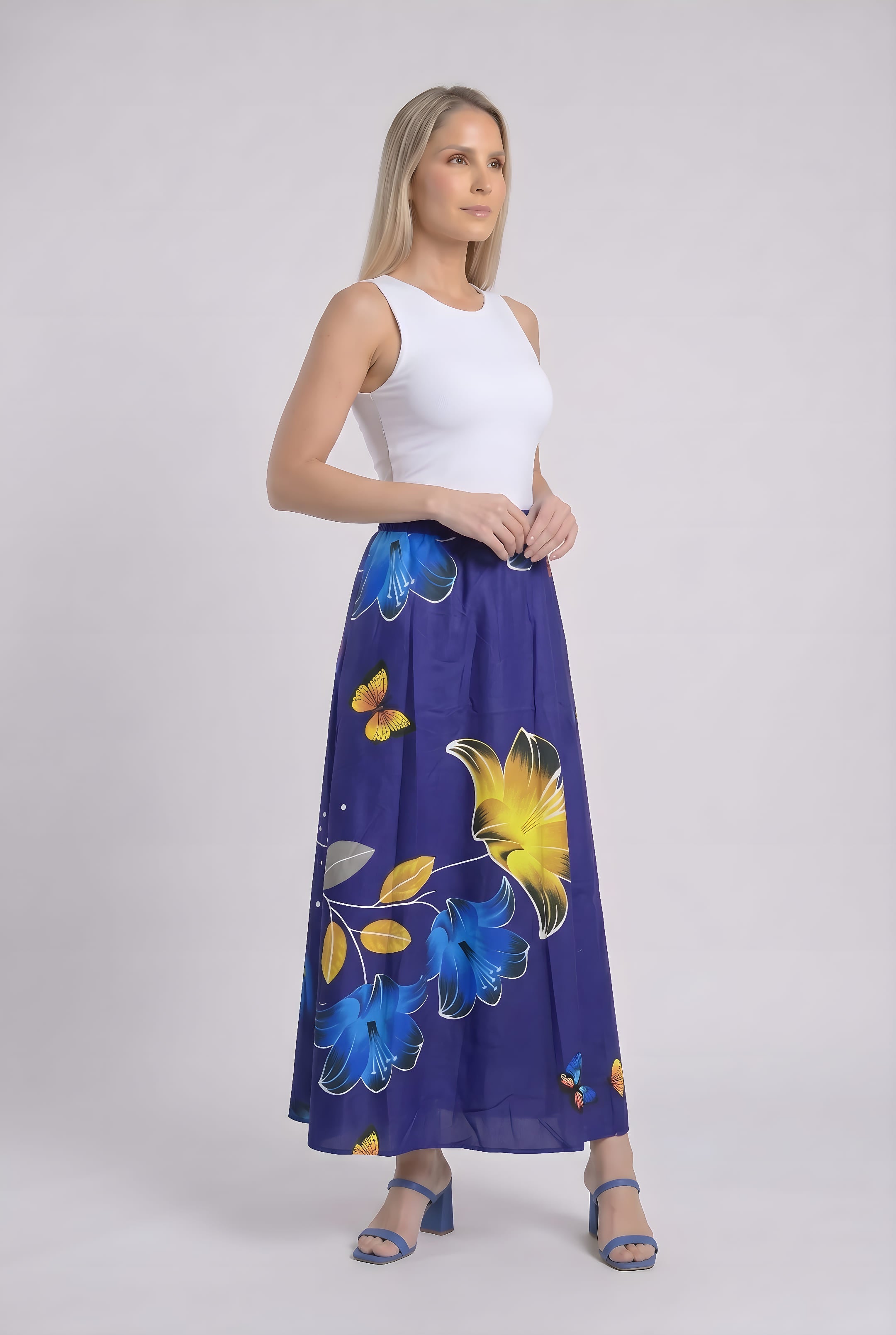 La Falda Serendipia Azul - Seleno Shop