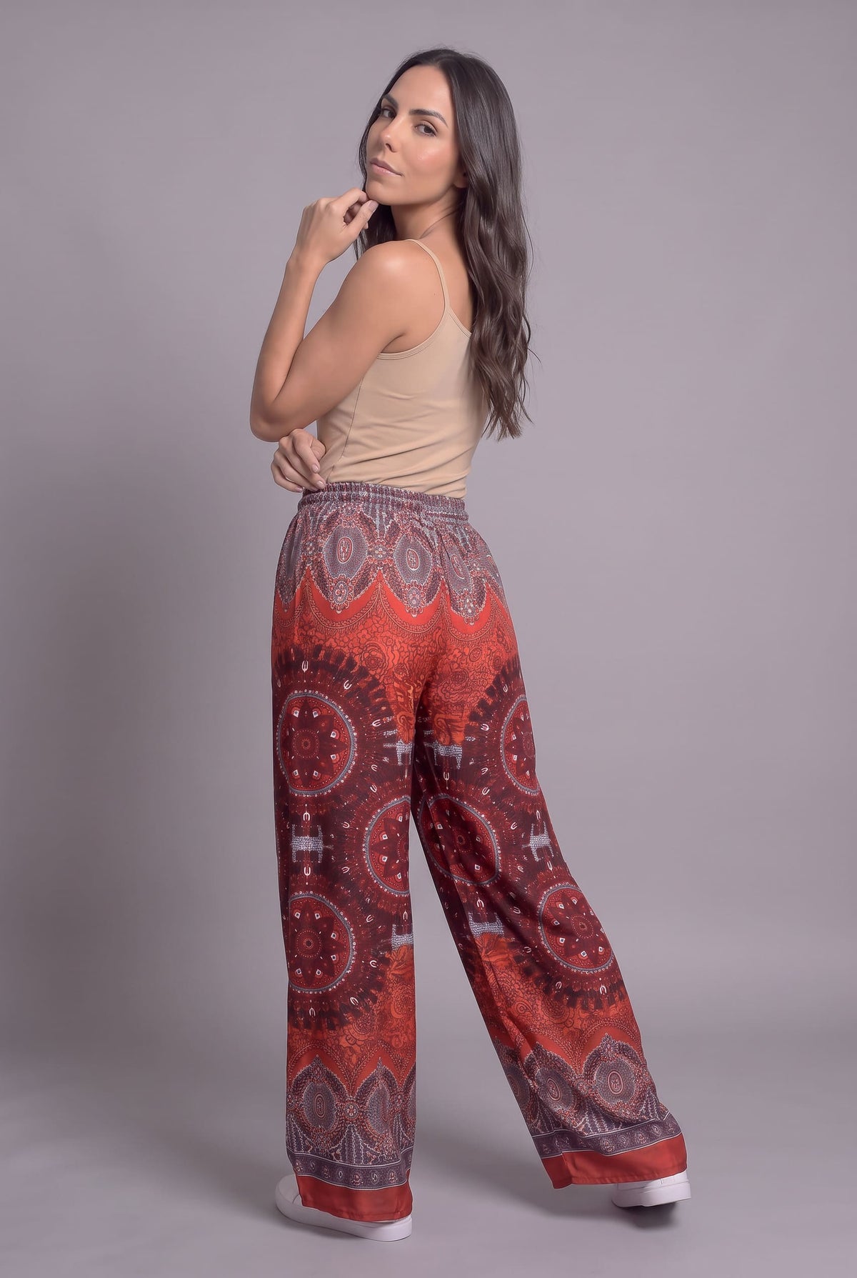 Pantalón Boho Mandala Rojo - Seleno Shop