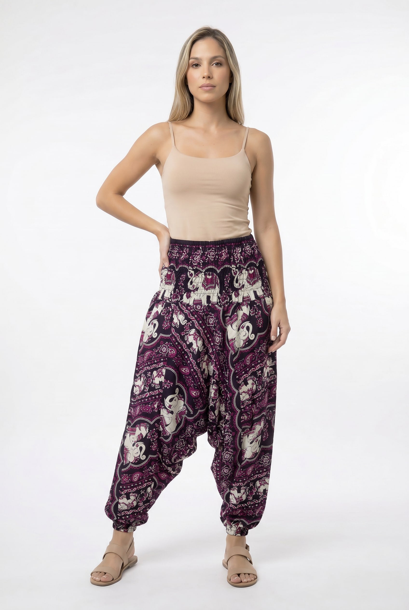 Pantalon Harem Elefantes - Seleno Shop