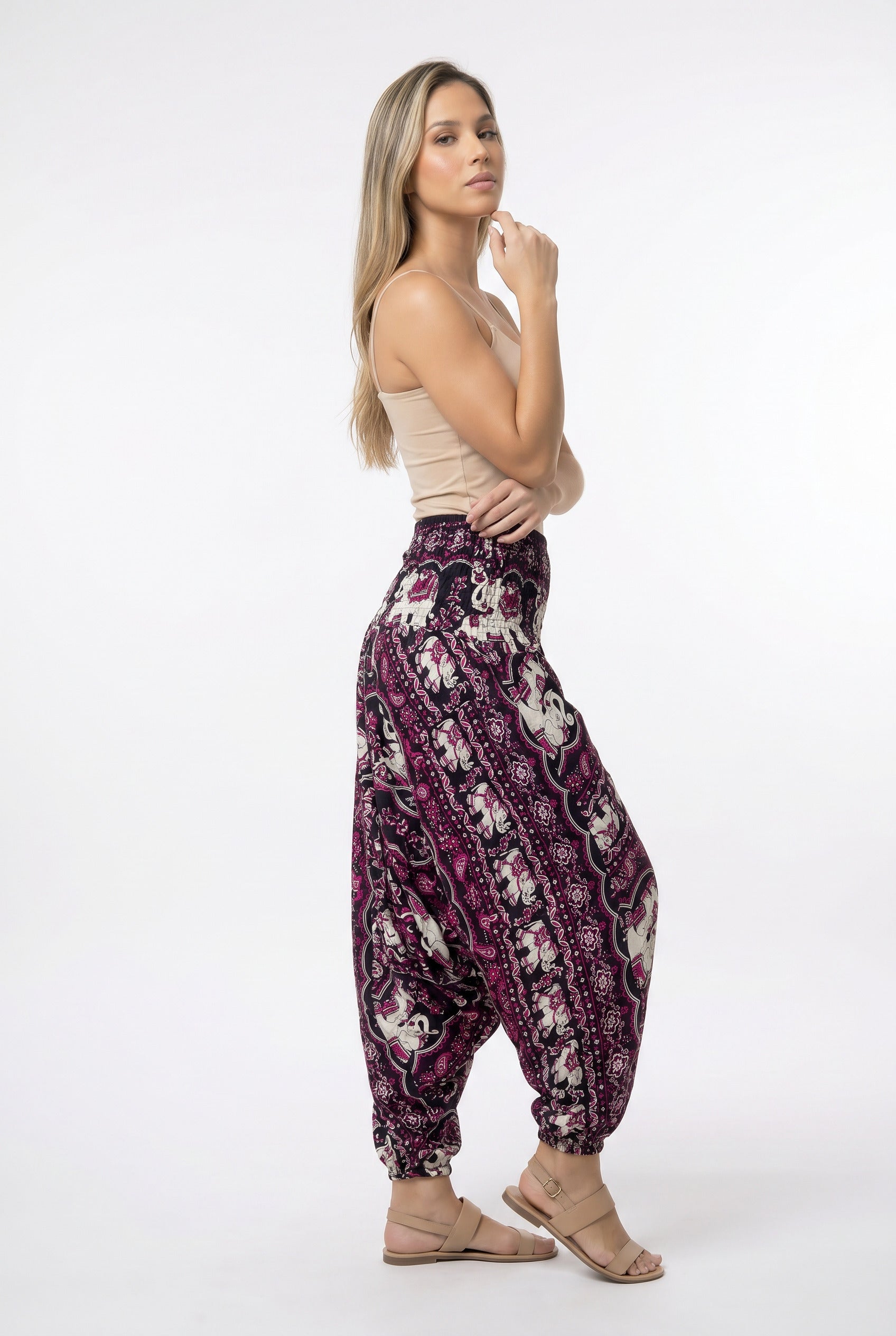 Pantalon Harem Elefantes - Seleno Shop