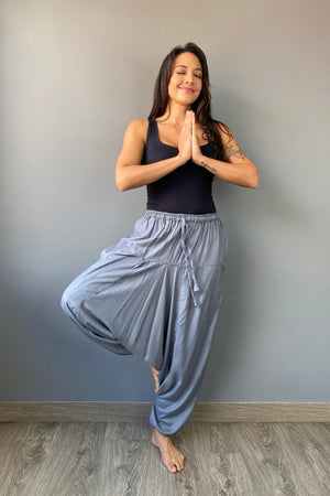 Pantalon Harem Gris - Seleno Shop