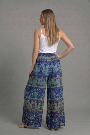 Pantalon Hippie Azul - Seleno Shop