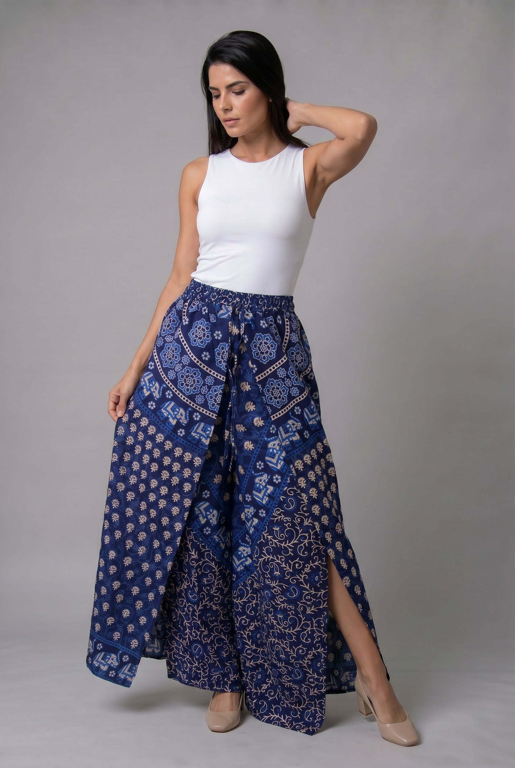 Pantalon Hippie Mariposa Azul - Seleno Shop