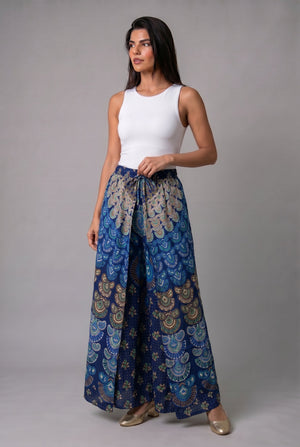 Pantalon Hippie Mariposa Azul - Seleno Shop