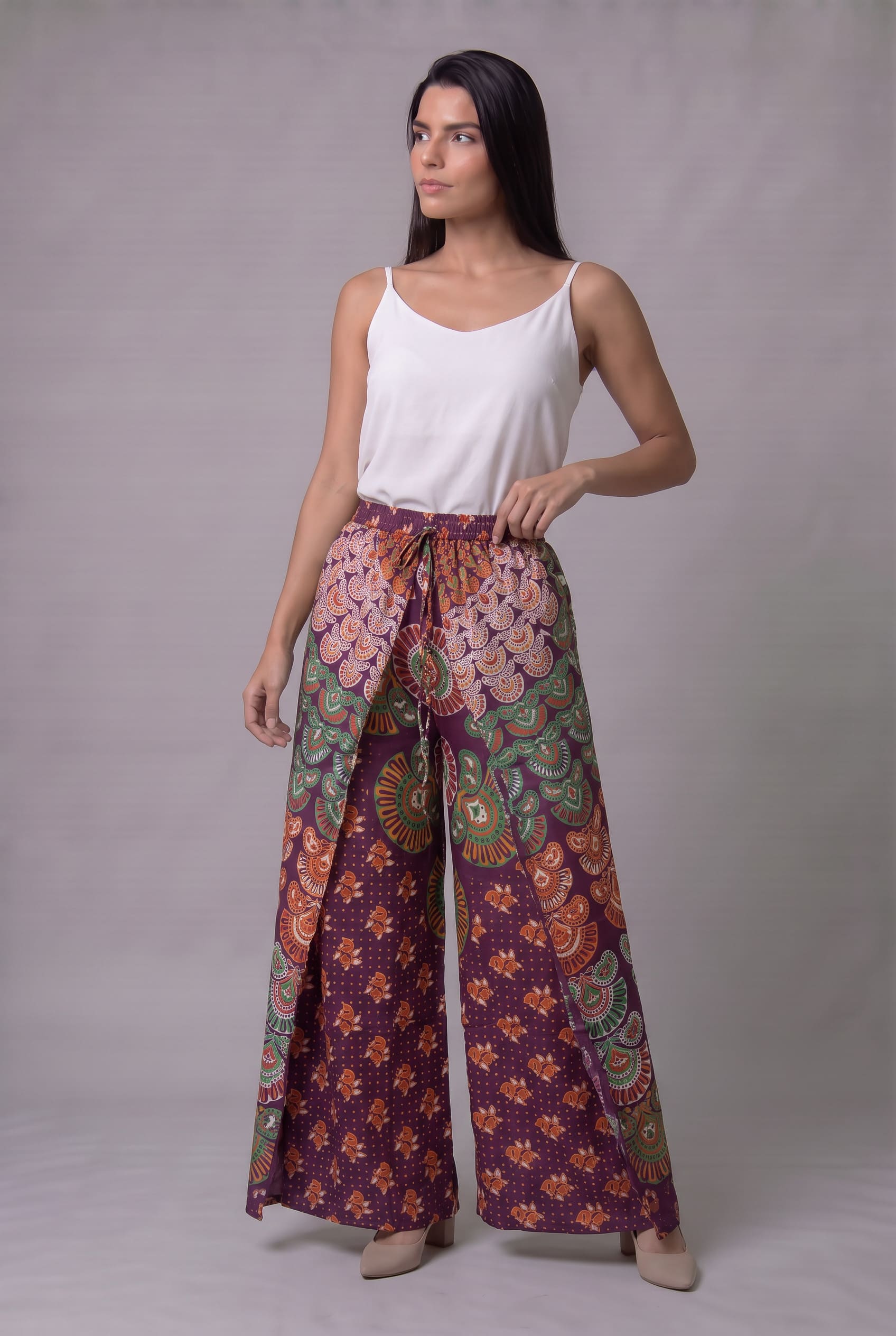 Pantalon Hippie Mariposa Vinotinto - Seleno Shop