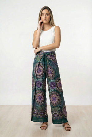 Pantalon Mariposa Verde Mandalas - Seleno Shop