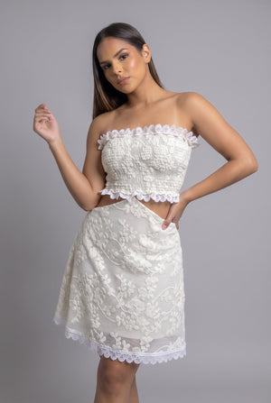 Vestido Aura Blanca - Seleno Shop