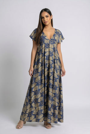 Vestido Boho Aura Azul - Seleno Shop