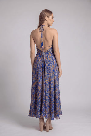 Vestido Boho Azul - Seleno Shop