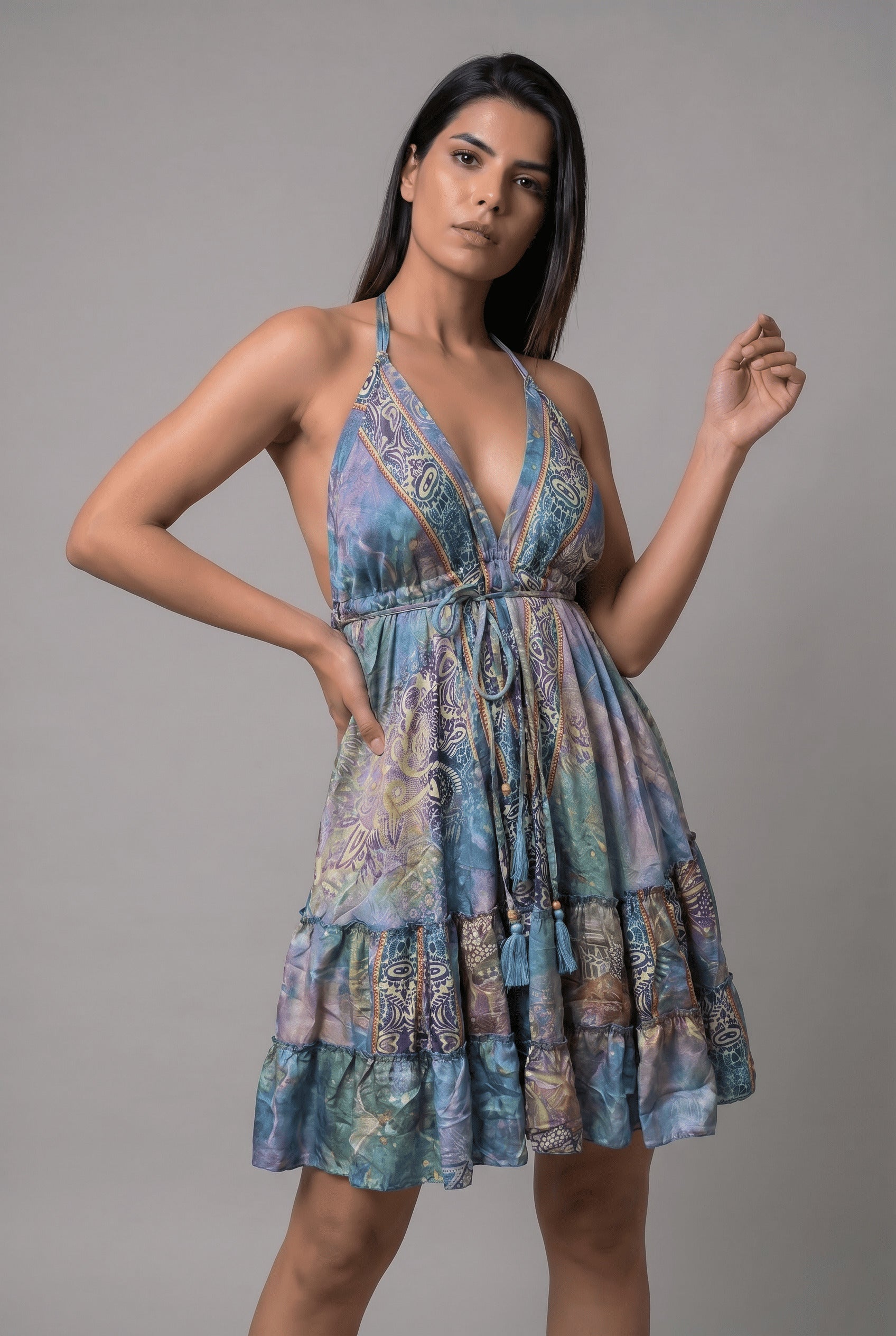 Vestido Boho Corto - Seleno Shop