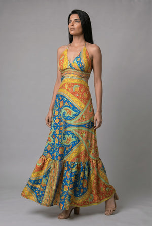 Vestido Boho Jaipur Amarillo - Seleno Shop