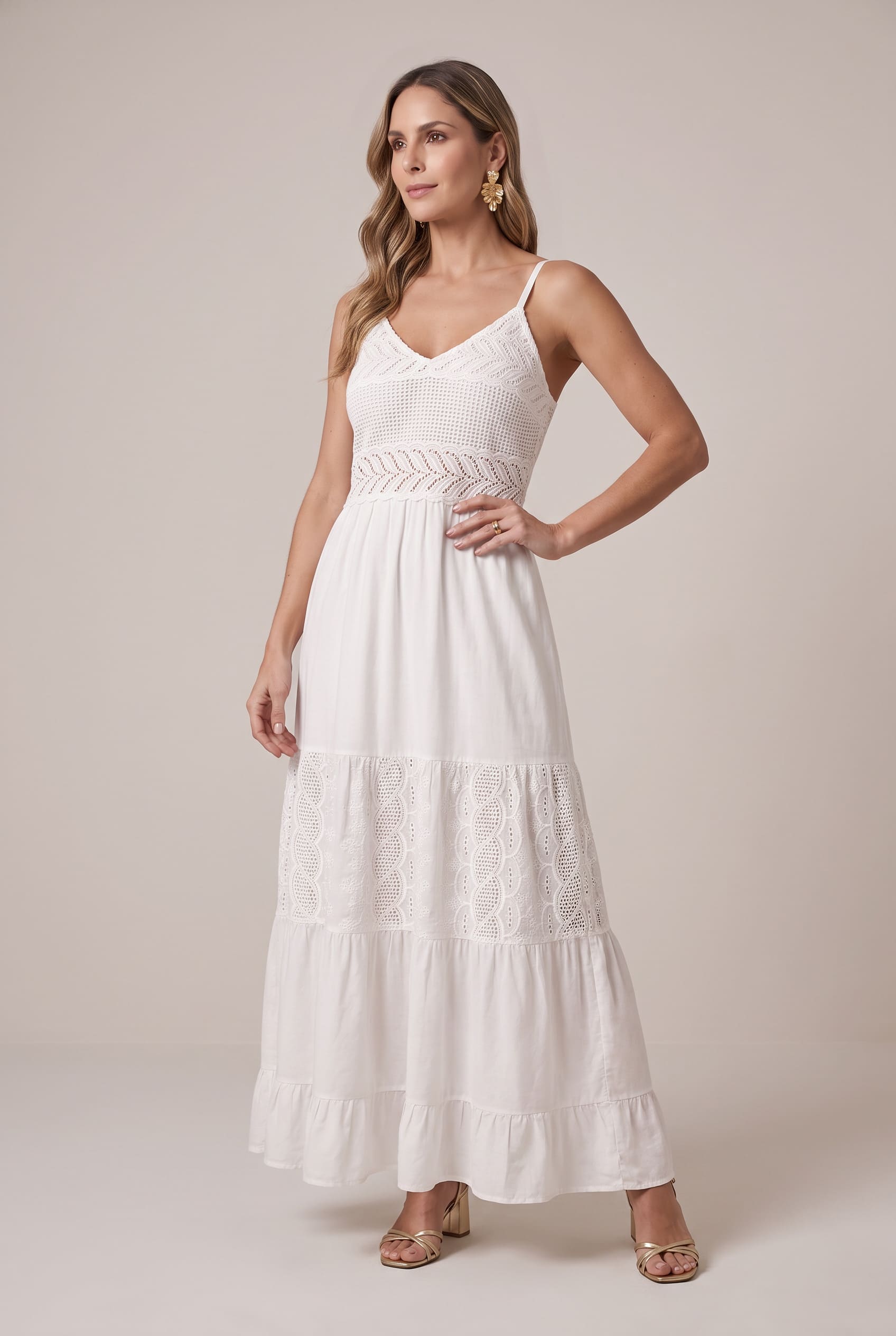 Vestido Boho Luz de Luna - Seleno Shop