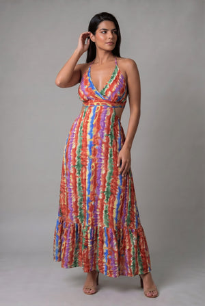 Vestido Boho Multicolor - Seleno Shop