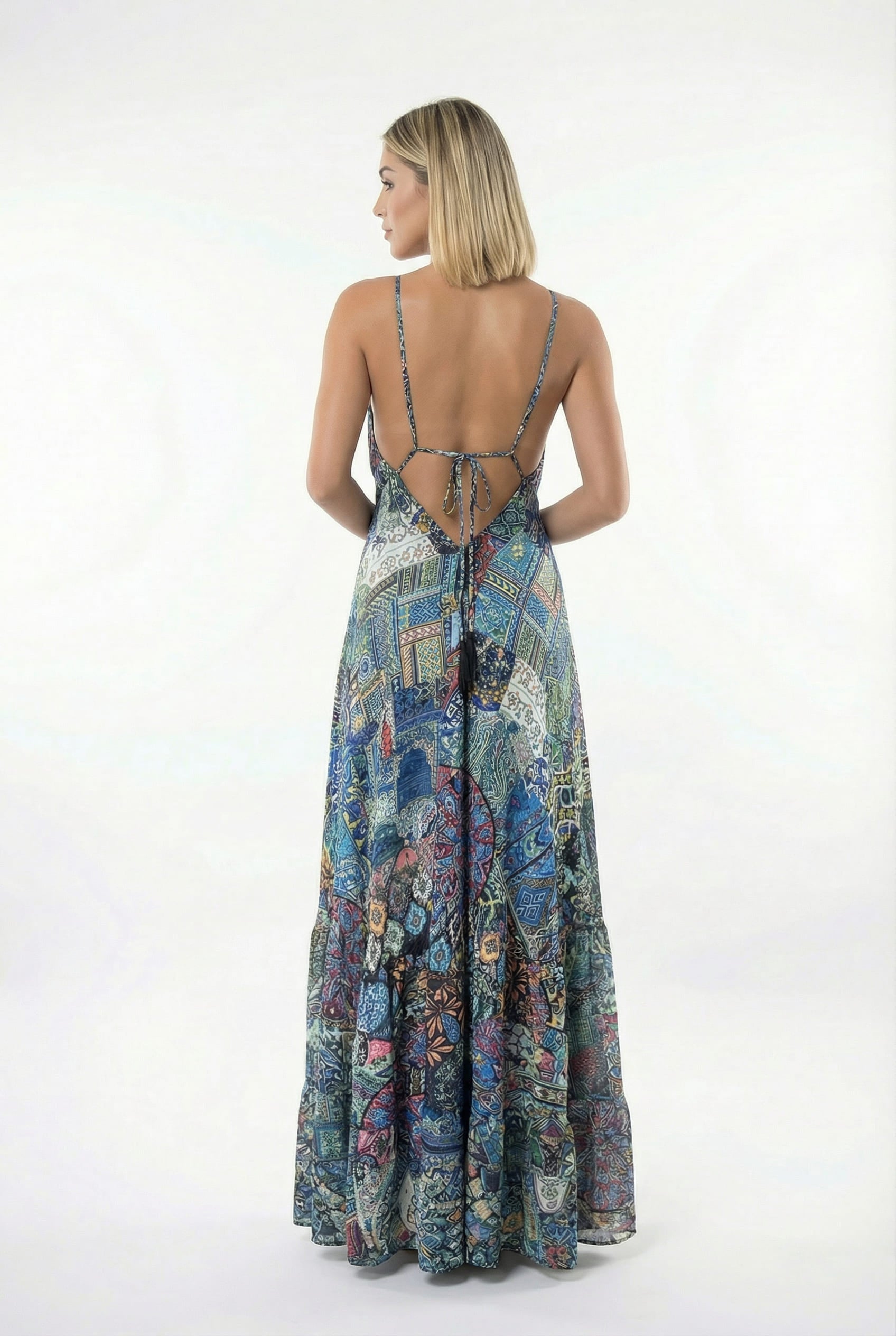 Vestido Boho Patchwork - Seleno Shop