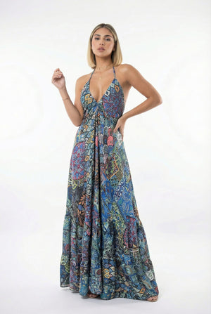 Vestido Boho Patchwork - Seleno Shop