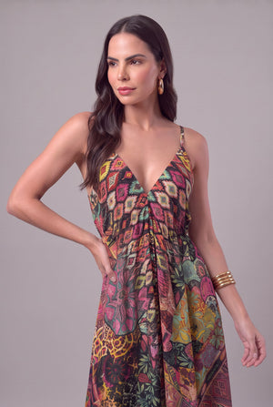 Vestido Boho Patchwork - Seleno Shop