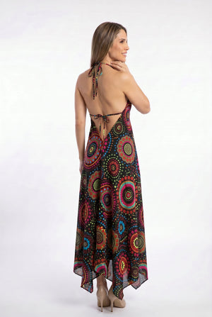 Vestido Boho Rayon Vinotinto - Seleno Shop