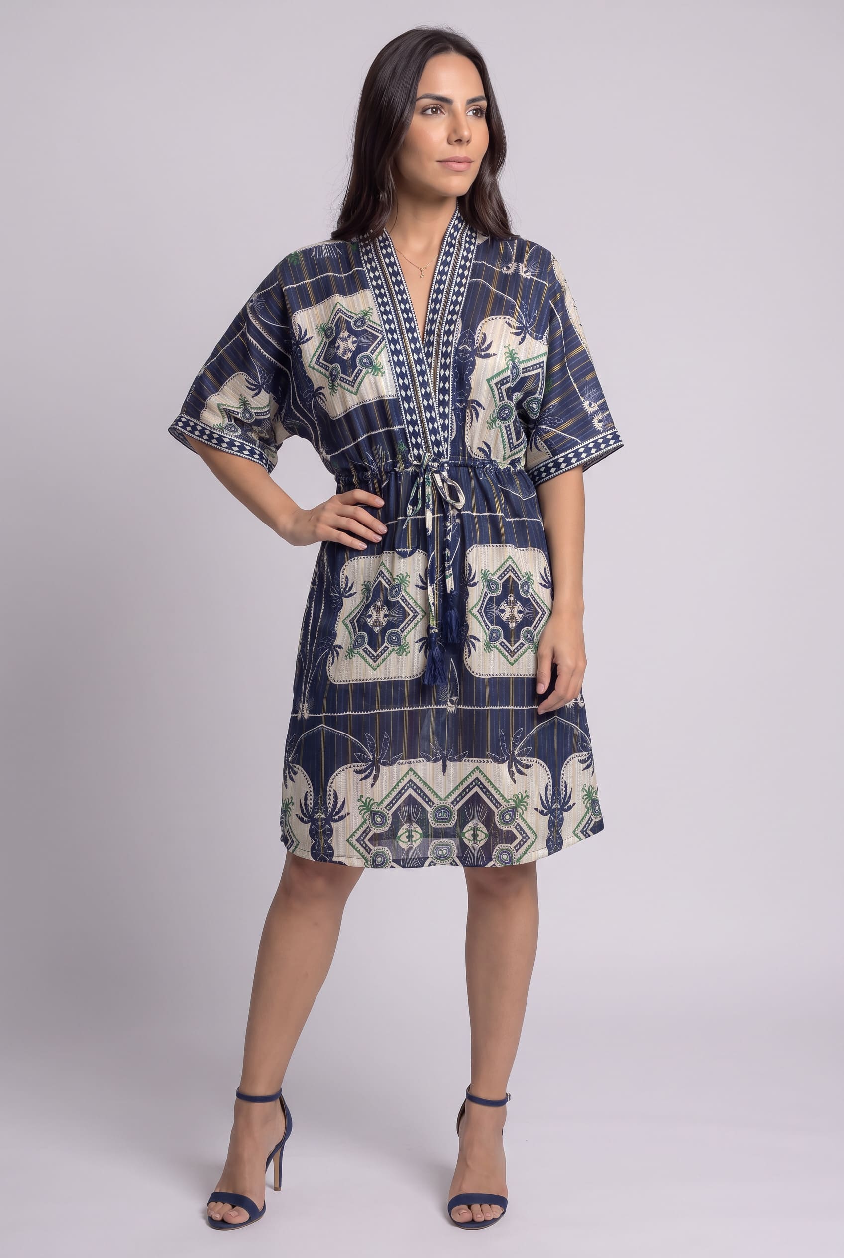 Vestido Corto Mosaico Nocturno - Seleno Shop