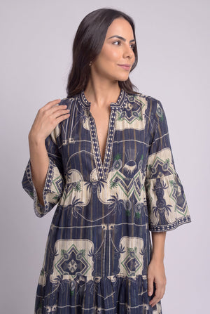 Vestido Kafran Oasis Nocturno - Seleno Shop