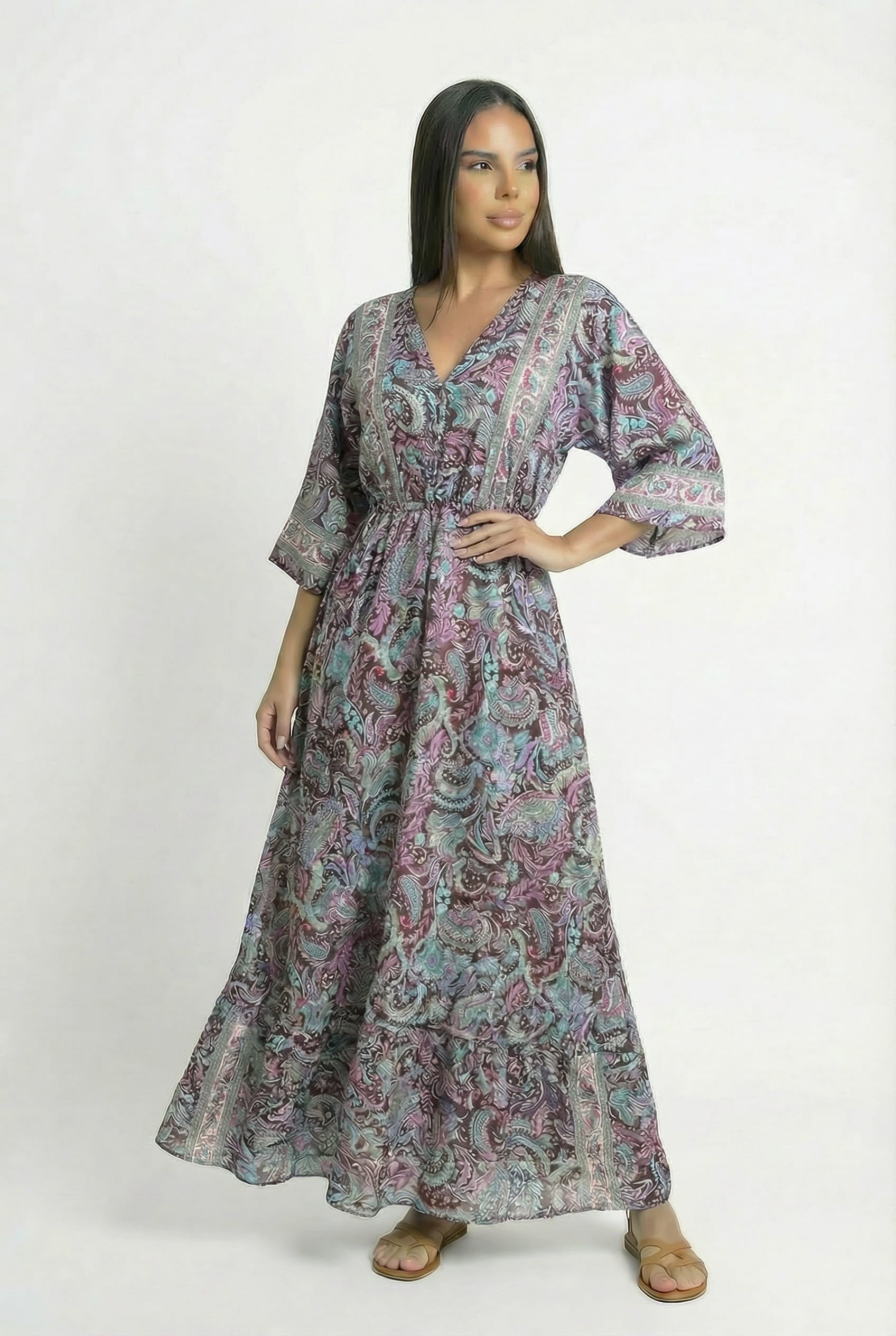 Vestido Kaftan - Seleno Shop