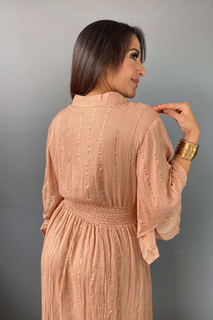 Vestido Kaftan Palo de Rosa - Seleno Shop