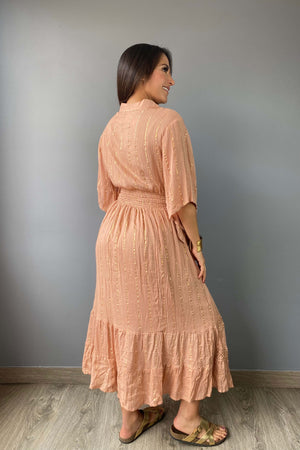 Vestido Kaftan Palo de Rosa - Seleno Shop