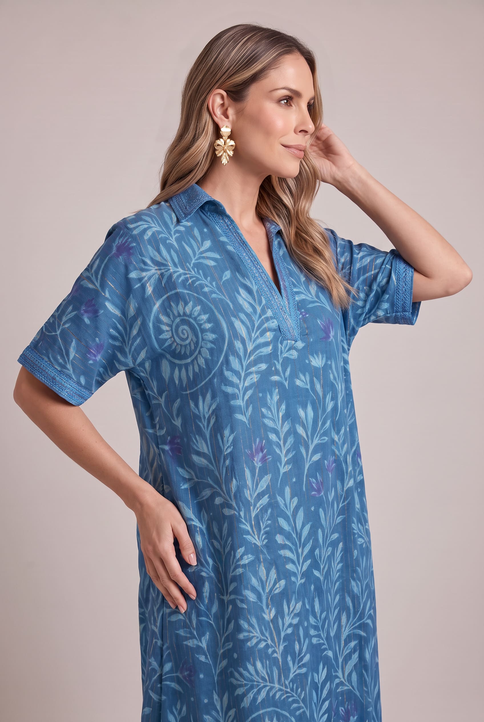 Vestido Maxi Brisa Azul - Seleno Shop