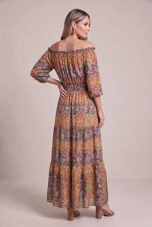 Vestido Mosaico Otoñal - Seleno Shop