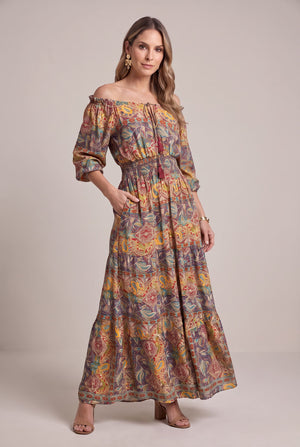 Vestido Mosaico Otoñal - Seleno Shop