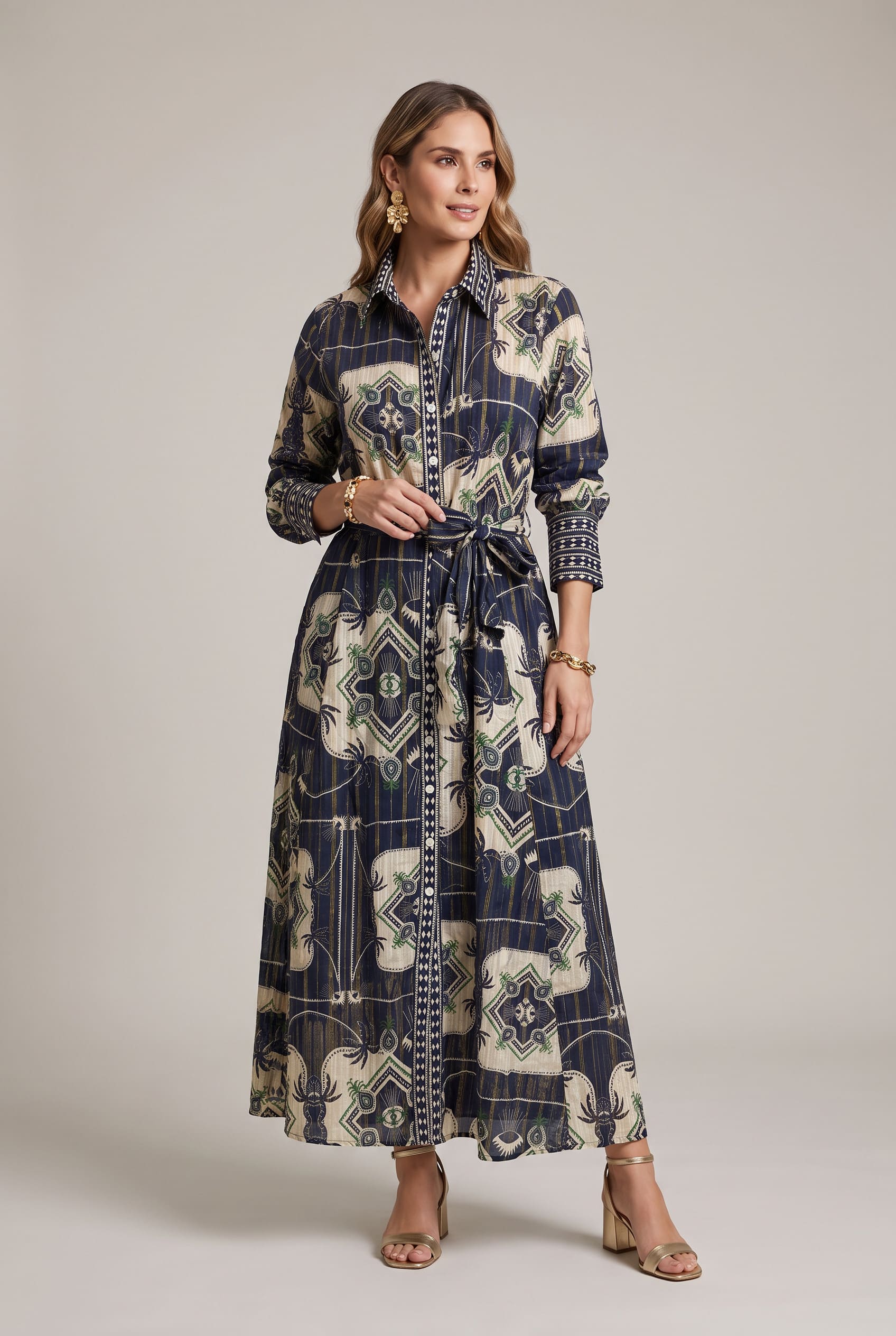 Vestido Mosaico Verde - Seleno Shop