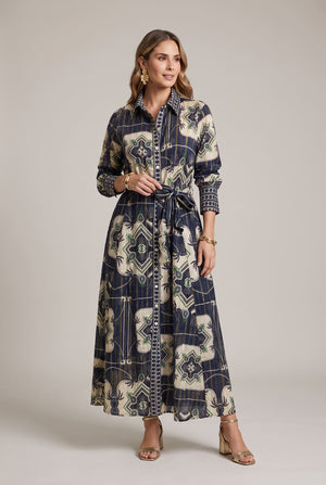 Vestido Mosaico Verde - Seleno Shop