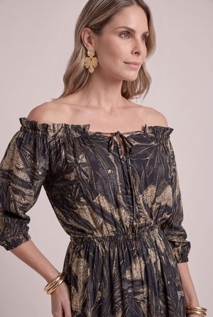 Vestido Noche Dorada - Seleno Shop