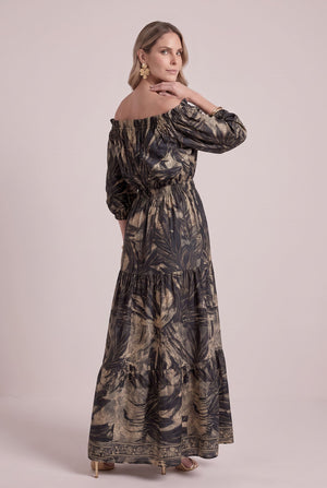 Vestido Noche Dorada - Seleno Shop