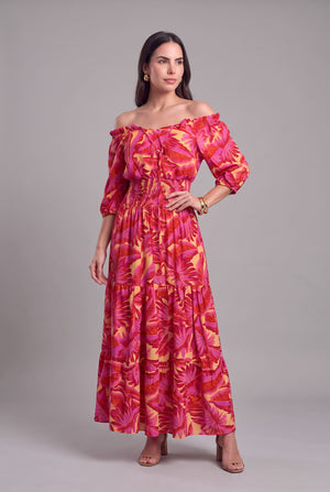 Vestido Verano Rosa - Seleno Shop