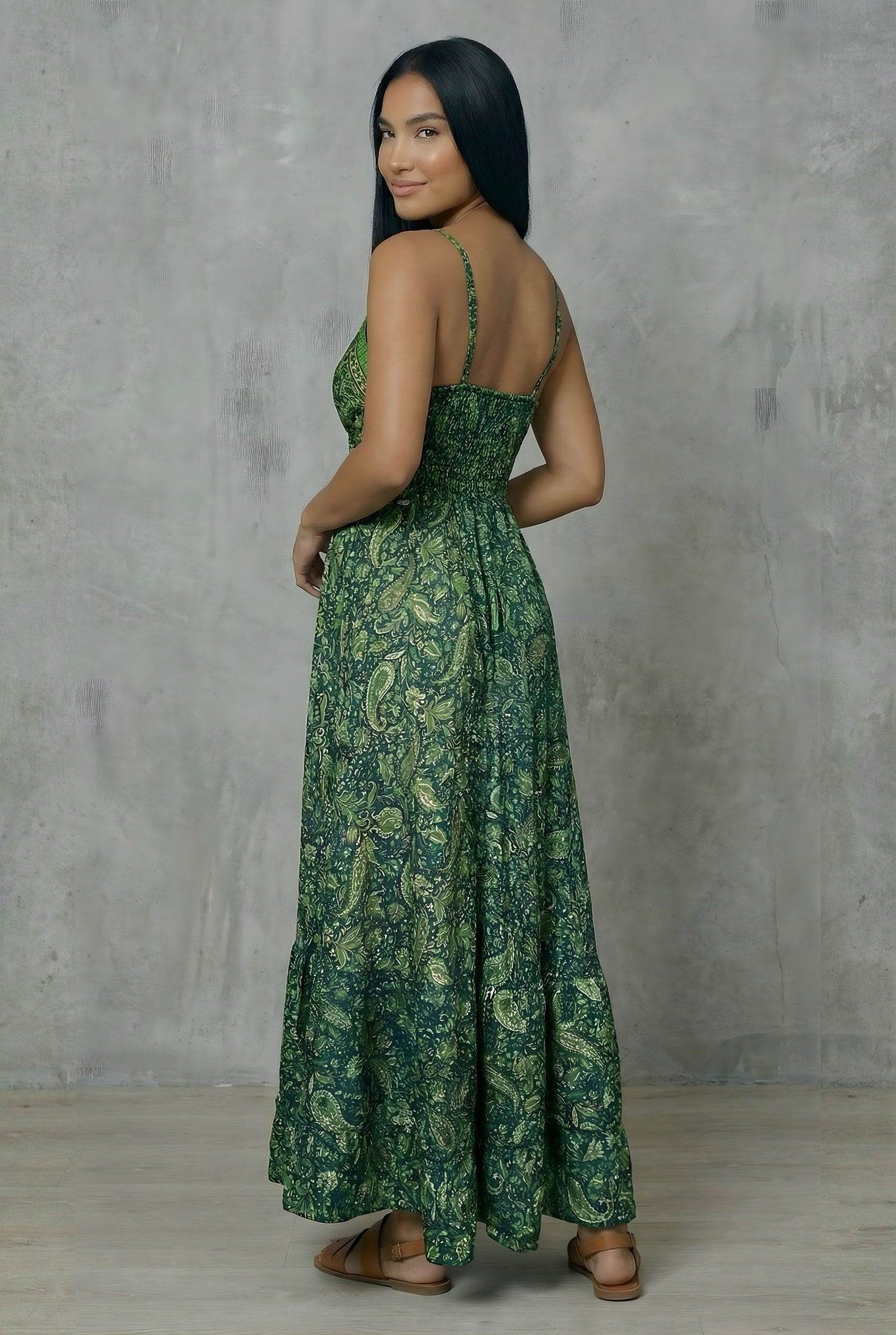 Vestido Boho Verde