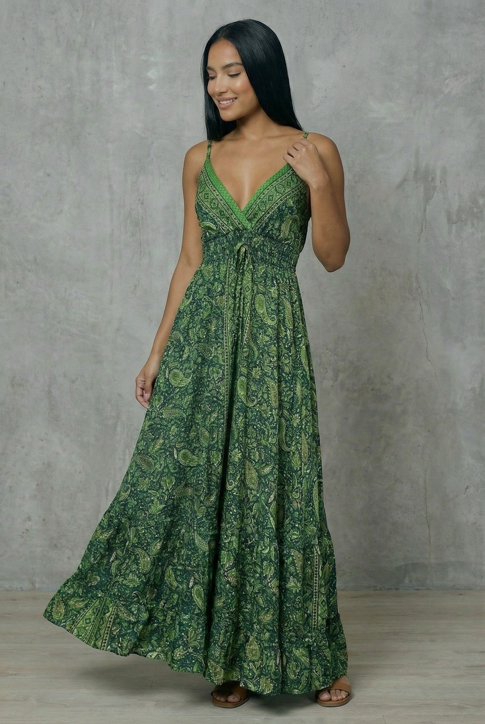 Vestido Boho Verde